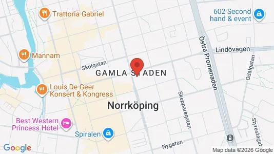 Lägenheter att hyra i Norrköping - kort over placeringen