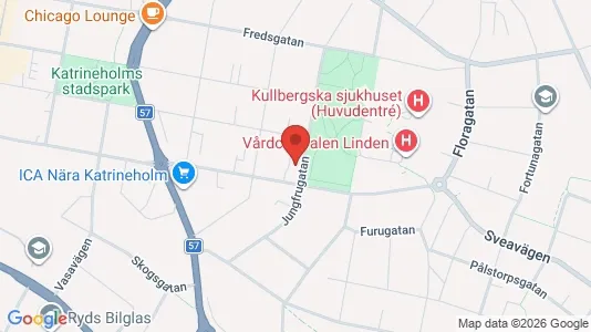 Bostadsrätter till salu i Katrineholm - kort over placeringen