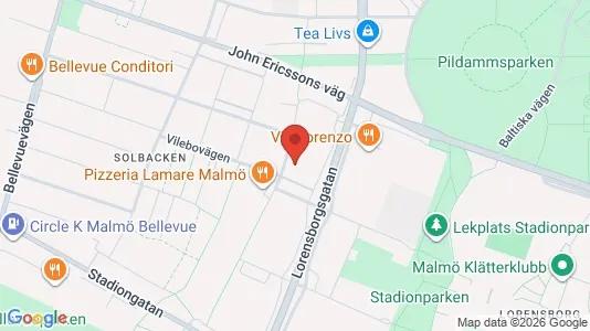 Lägenheter till salu i Malmö Centrum - kort over placeringen