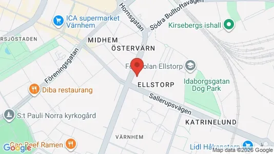 Lägenheter till salu i Malmö Centrum - kort over placeringen