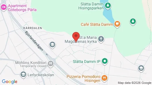 Lägenheter till salu i Lundby - kort over placeringen