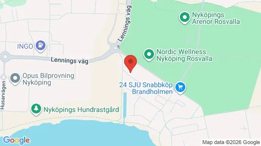 Bostadsrätter till salu i Nyköping - kort over placeringen