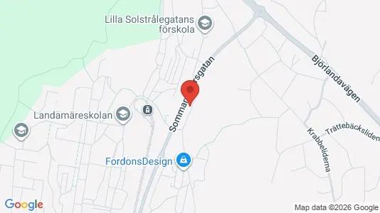 Bostadsrätter till salu i Västra hisingen - kort over placeringen