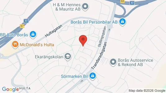 Lägenheter till salu i Borås - kort over placeringen
