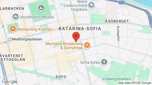 Lägenheter till salu i Södermalm - kort over placeringen