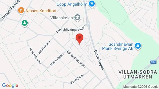 Lägenheter till salu i Ängelholm - kort over placeringen