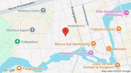 Lägenheter att hyra i Norrköping - kort over placeringen