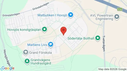 Bostadsrätter till salu i Södertälje - kort over placeringen