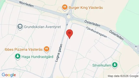 Bostadsrätter till salu i Västerås - kort over placeringen