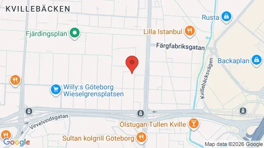 Lägenheter till salu i Lundby - kort over placeringen