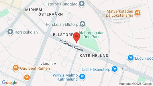 Lägenheter till salu i Malmö Centrum - kort over placeringen