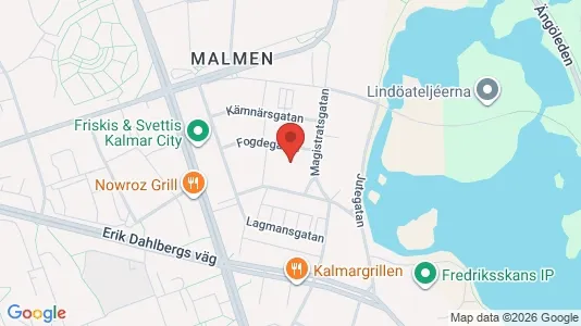 Lägenheter till salu i Kalmar - kort over placeringen