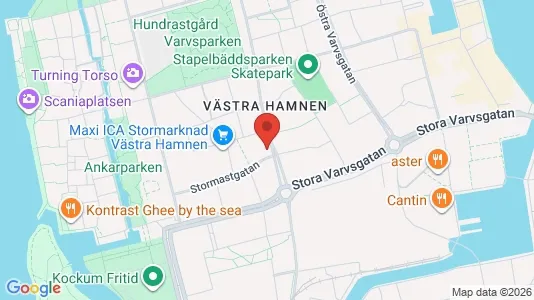 Lägenheter till salu i Malmö Centrum - kort over placeringen