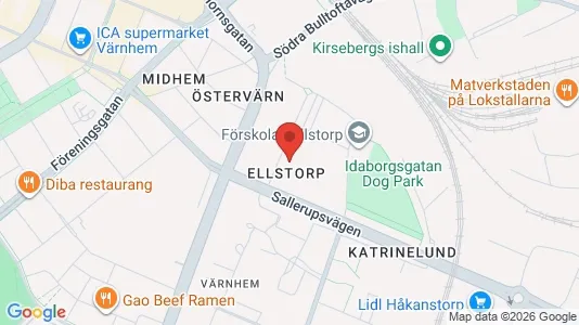 Lägenheter till salu i Malmö Centrum - kort over placeringen