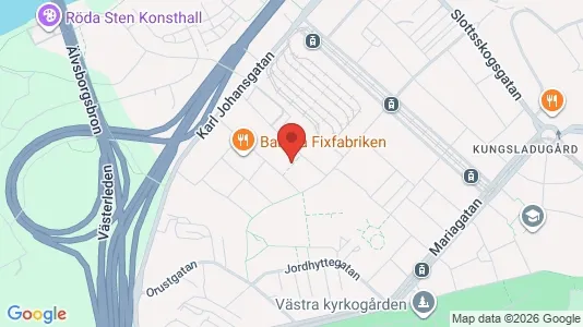 Lägenheter till salu i Majorna-Linné - kort over placeringen