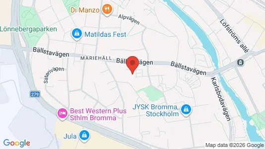 Bostadsrätter till salu i Västerort - kort over placeringen