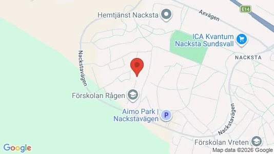 Lägenheter till salu i Sundsvall - kort over placeringen
