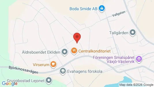 Lägenheter att hyra i Hultsfred - kort over placeringen