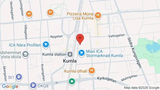 Lägenheter att hyra i Kumla - kort over placeringen