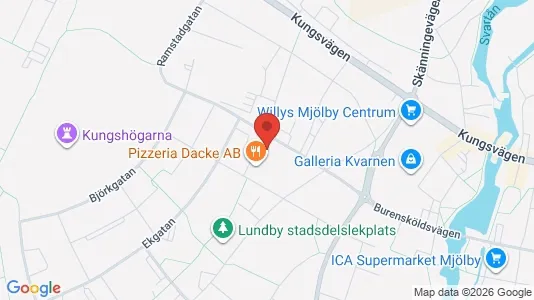 Lägenheter att hyra i Mjölby - kort over placeringen