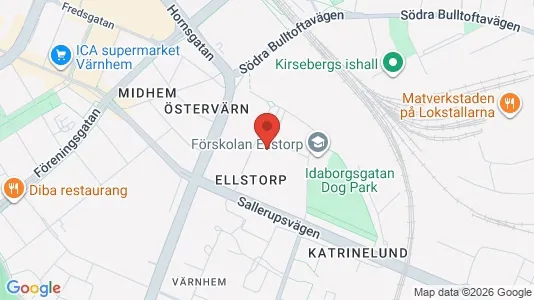 Bostadsrätter till salu i Malmö Centrum - kort over placeringen