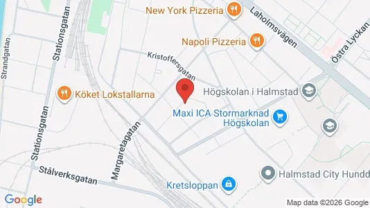 Lägenheter att hyra i Halmstad - kort over placeringen