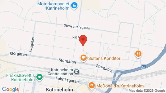 Lägenheter att hyra i Katrineholm - kort over placeringen