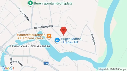 Bostadsrätter till salu i Tranås - kort over placeringen