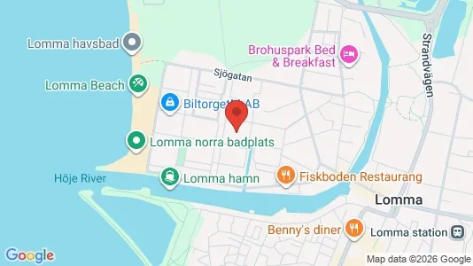 Bostadsrätter till salu i Lomma - kort over placeringen