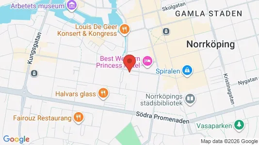 Lägenheter att hyra i Norrköping - kort over placeringen