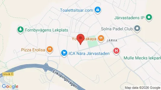 Lägenheter till salu i Solna - kort over placeringen