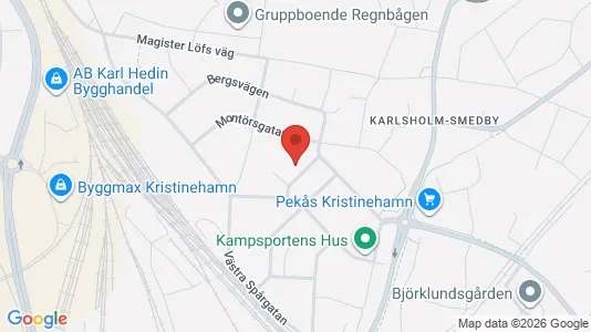 Bostadsrätter till salu i Kristinehamn - kort over placeringen