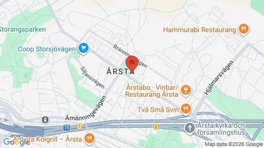 Bostadsrätter till salu i Hammarbyhamnen - kort over placeringen