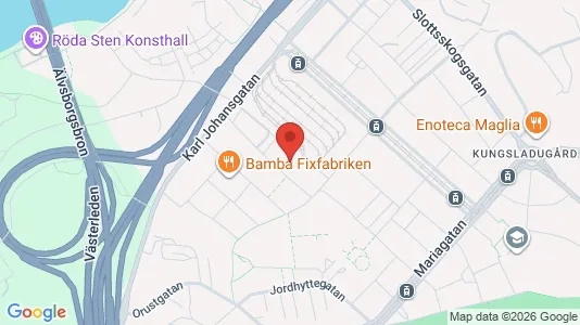 Bostadsrätter till salu i Majorna-Linné - kort over placeringen