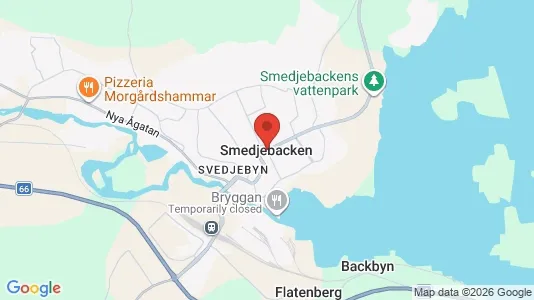 Hus till salu i Smedjebacken - kort over placeringen