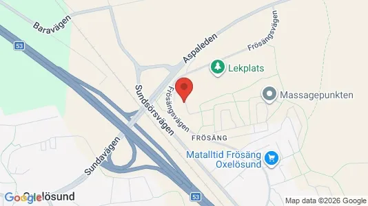 Bostadsrätter till salu i Oxelösund - kort over placeringen