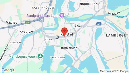 Lägenheter till salu i Karlstad - kort over placeringen