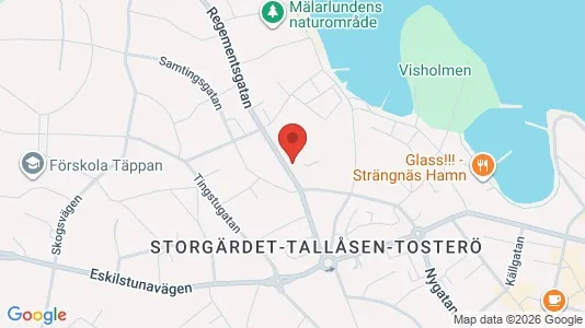 Lägenheter till salu i Strängnäs - kort over placeringen