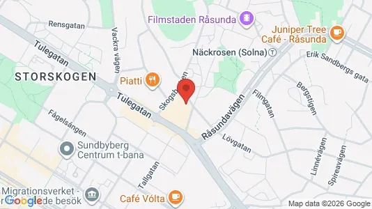 Bostadsrätter till salu i Sundbyberg - kort over placeringen