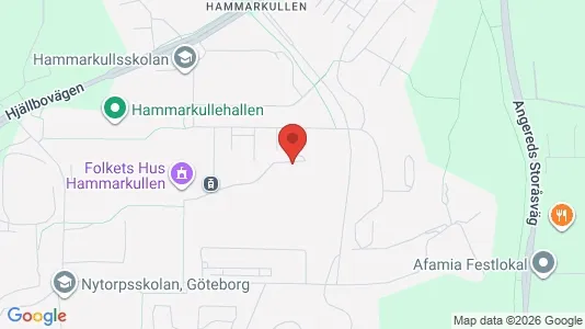 Bostadsrätter till salu i Angered - kort over placeringen