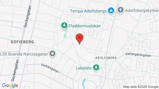 Bostadsrätter till salu i Helsingborg - kort over placeringen