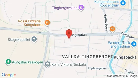 Bostadsrätter till salu i Kungsbacka - kort over placeringen