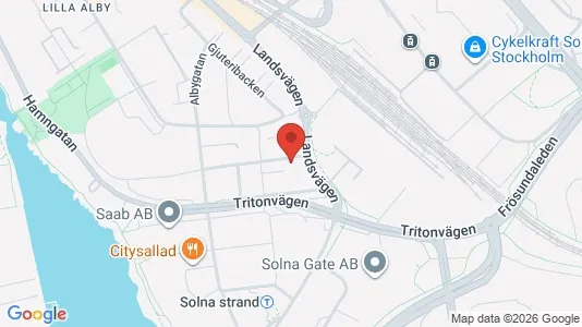 Lägenheter till salu i Sundbyberg - kort over placeringen