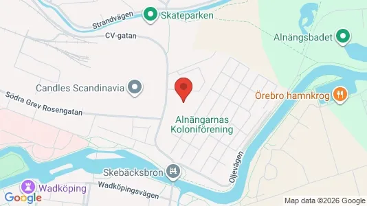 Lägenheter till salu i Örebro - kort over placeringen