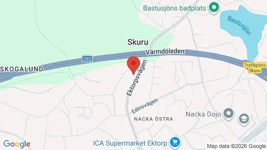 Lägenheter att hyra i Nacka - kort over placeringen