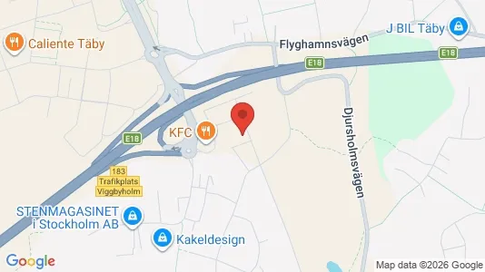 Lägenheter till salu i Täby - kort over placeringen