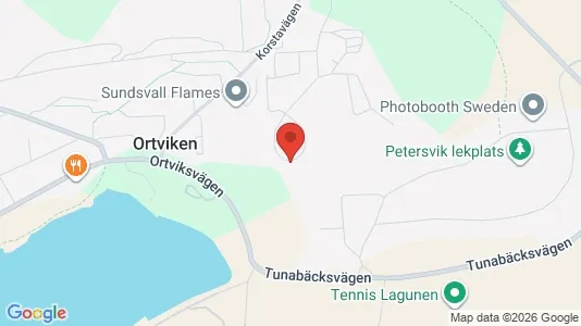 Lägenheter till salu i Sundsvall - kort over placeringen