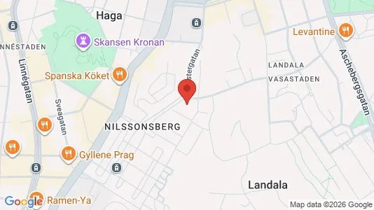 Lägenheter till salu i Göteborg Centrum - kort over placeringen