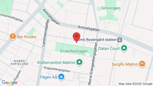 Lägenheter till salu i Malmö Centrum - kort over placeringen