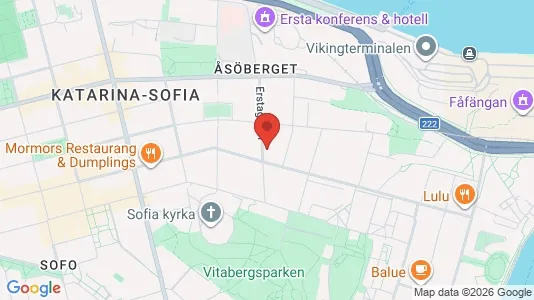 Lägenheter till salu i Södermalm - kort over placeringen